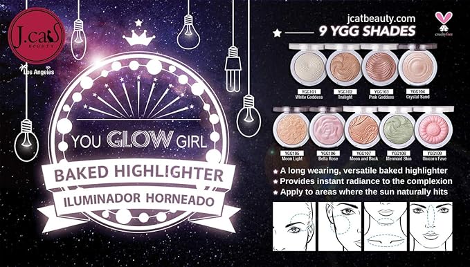 J.CAT BEAUTY You Glow Girl Baked Highlighter - Mermaid Skin
