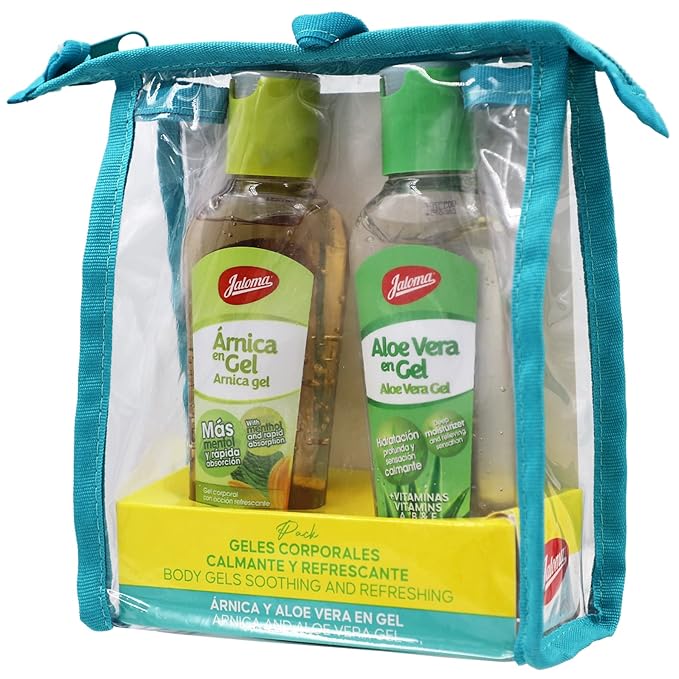 JALOMA Body Gel Pack, Arnica and Aloe Vera Moisturizer Gels, 2 Pieces Inside Each Gift Bag, 1 Gift Bag