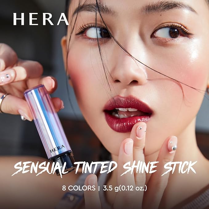 HERA Sensual Tinted Shine Stick 3.5g #498 ANGELS KISS | 12HR Long-lasting Lipstick, Sheer & Buildable Lip Tint Stain, Hydrating Formula with Vitamin E, Smooth Finish and Luxurious Korean Makeup