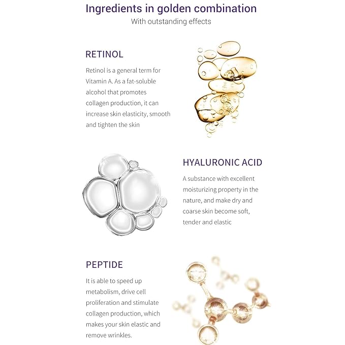 RollOn Eye Serum, Moisturizing Eye Serum AntiWrinkle Skin Lifting Firming Eye Serum for Anti Aging Skin Care with Dark Circles (01)