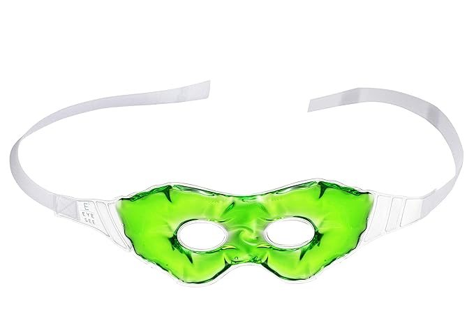 Gel Eye Mask for Puffiness and Dark Circles - Cooling Eye Masks for After Surgery and Headache/Stress Relief - Multiple Colors Available - Green