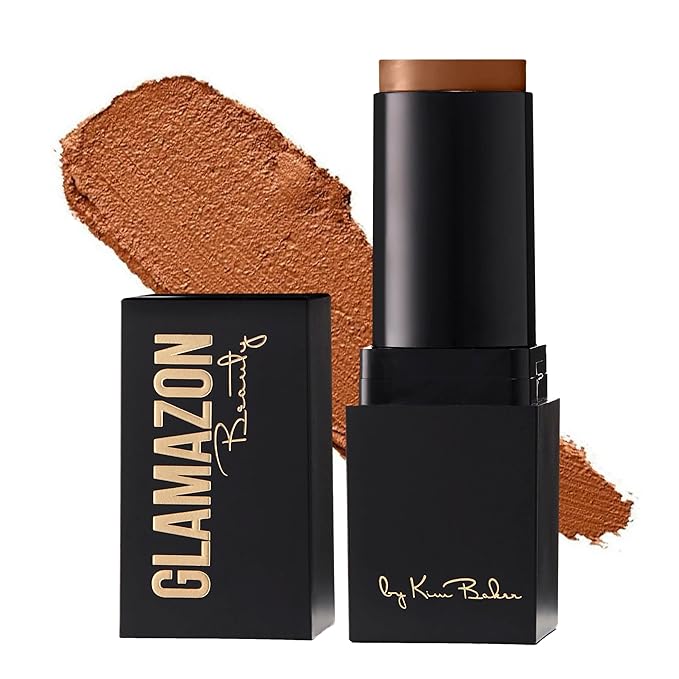 Glamazon Second to None Foundation Stick, Miss Mocha, Light-to-Full Coverage, Weightless Makeup With a Glowy Natural Finish