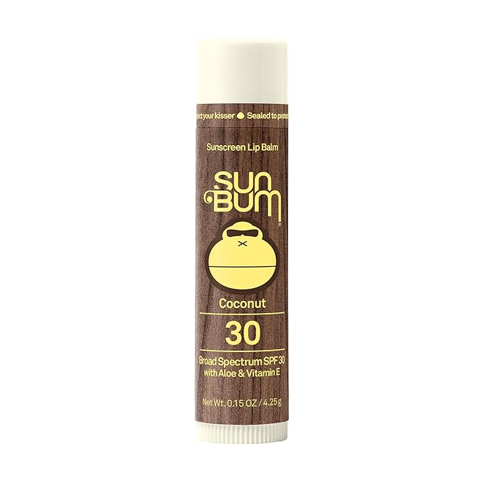 Sun Bum SPF 30 Sunscreen Lip Balm | Vegan and Cruelty Free Broad Spectrum UVA/UVB Lip Care with Aloe and Vitamin E for Moisturized Lips | Coconut Flavor |.15 oz