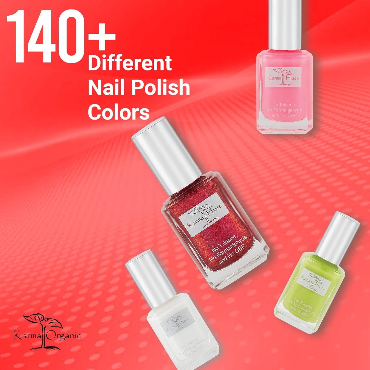 Karma Organic Natural Nail Polish-Non-Toxic Nail Art, Vegan and Cruelty-Free Nail Paint (West Palm)