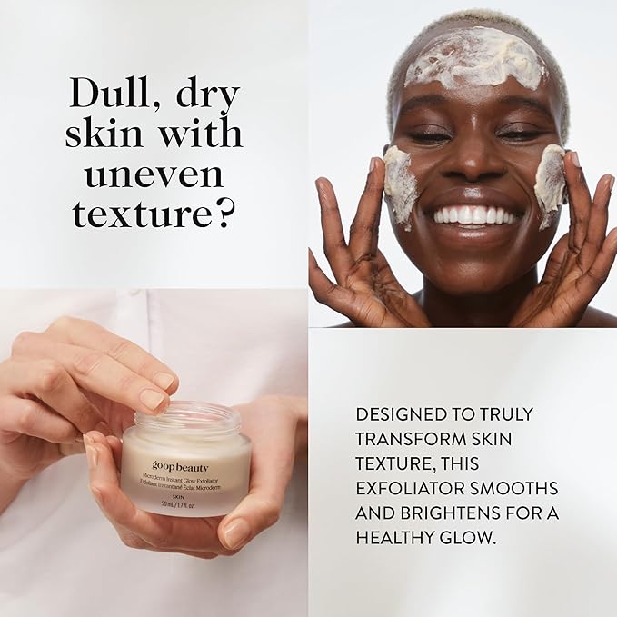 goop Beauty Microderm Exfoliator | Microdermabrasion Scrub to Smooth Textured Skin | Physical & Chemical Exfoliant | Micro-Exfoliating Minerals & Glycolic Acid | 1.7 fl oz