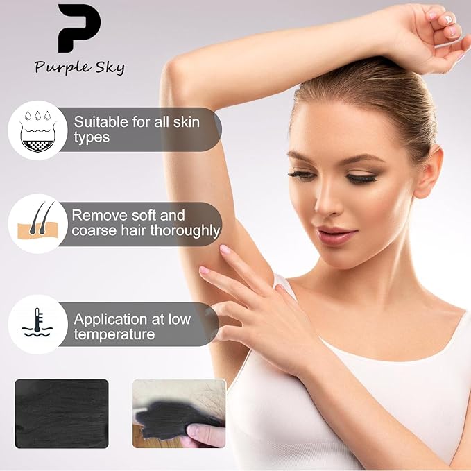 80oz Hard Wax Beads - Quick Hair Removal Waxing - Body, Leg, Back, Bikini - SPA Soft Waxness Salon At Home - Corase Hair Remove for Women Men