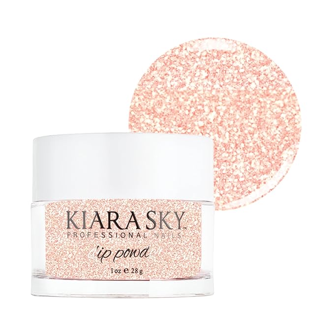 Kiara Sky Long Lasting Nail Dip Powder Pink Tones 1 oz, My Fair Lady Glitter