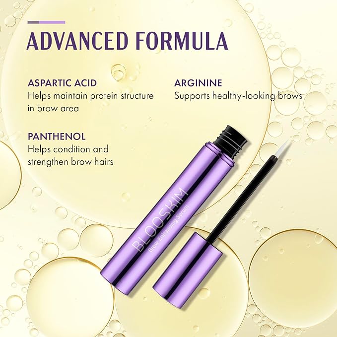 Eyebrow Growth Serum for Women & Men – Natural Brow Enhancing Serum to Grow Thicker, Fuller Brows Fast – Nourishing Eyebrow Hair Growth - 0.17 fl oz
