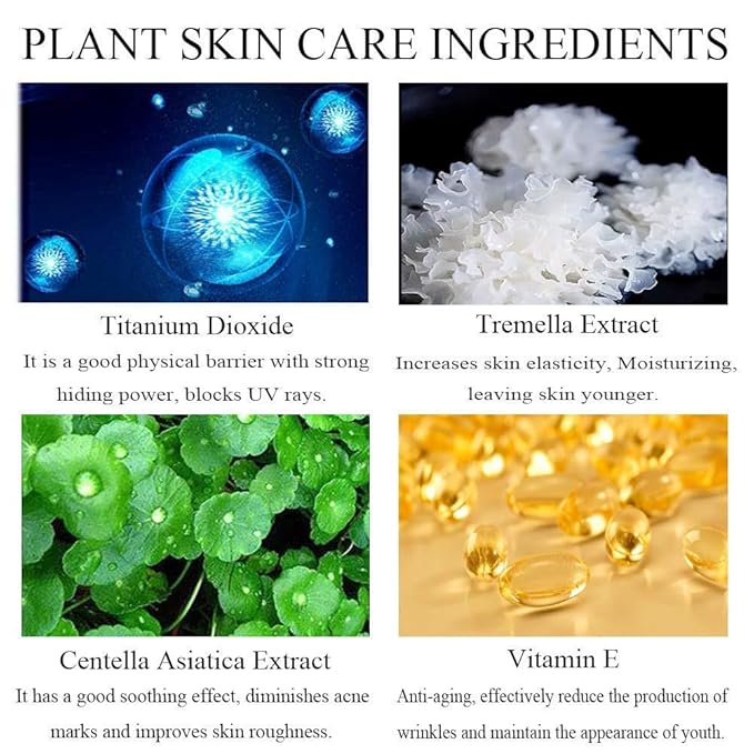 Air Cushion CC Cream Mushroom Head Cushion Foundation, BB Cream Face Makeup for Mature Skin Moisturizing Concealer Brighten Long-Lasting, Even Skin Tone for All Skin Types (2 PCS Nude)