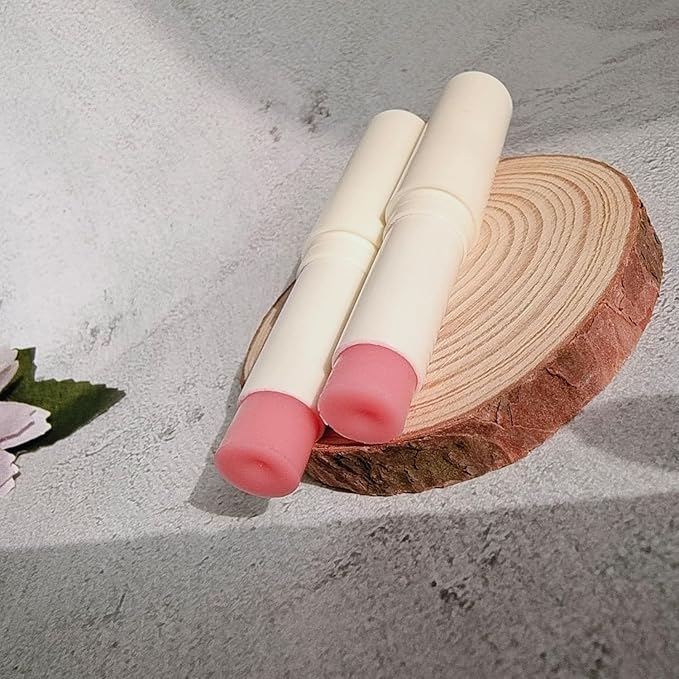 2PCS Handmade Plant lip balm Pink Lips Serum Brighten Dark Lips Bleaching Essence Lip Balm Repair Fine Lines Brighten Moisture Exfoliator Lip Care (Pink)
