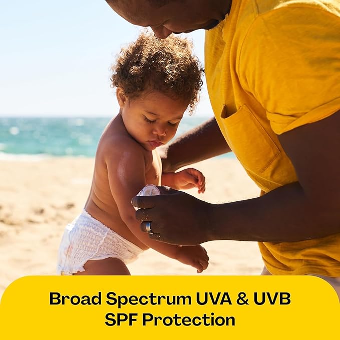 Hello Bello Mineral SPF 50 Face & Body Sunscreen Stick, Water Resistant and Reef Friendly Roll On Sun Protection, 1oz