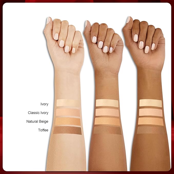 FV Waterproof Foundation with Medium Coverage, Oil-free & Long Lasting, Lightweight, Matte Foundation for Oily/Normal Skin, Sweat-resistant Liquid Makeup Foundation for Face, 30g, Classic Ivory