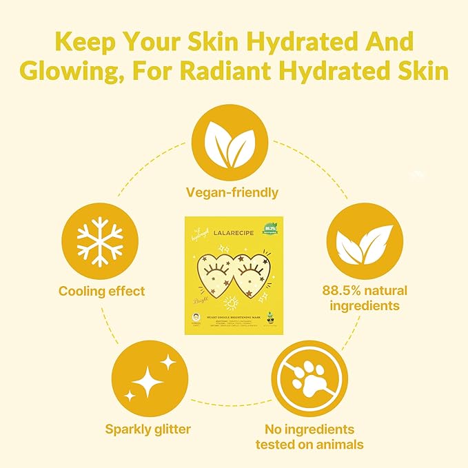 Heart goggle brightening mask