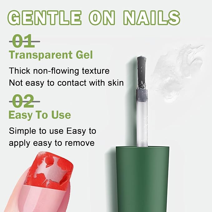 Magic Remover Gel Polish,3PCS Gel Nail Remover,Professional Gel Remover for Nails,Quickly and Easily Removedor de Esmalte Gel (15ML)