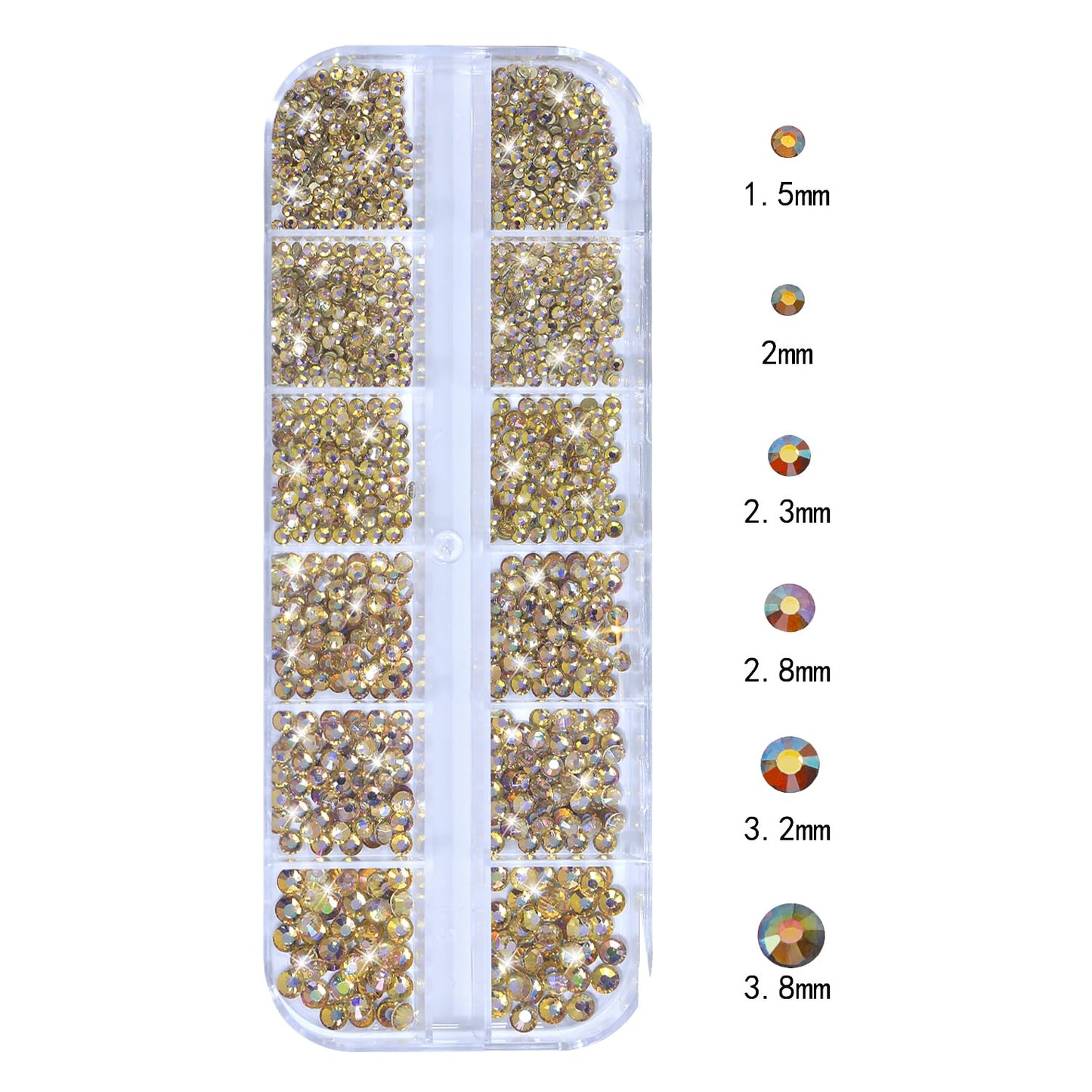 HNUIX Nail Rhinestones - 3D Multi Shape Size Crystal, Phantom Purple Nail Gems, Flat Back, with Kit, for Nail Art, DIY Decorations