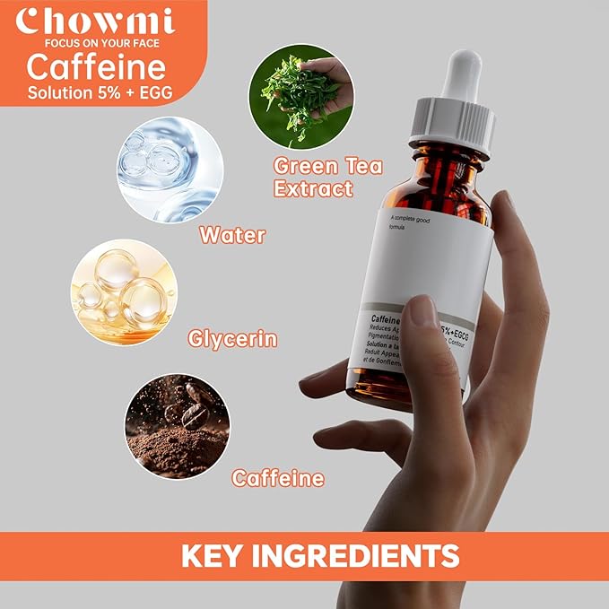 The Caffeine Solution 5% + EGCG，Reduces Appearance of Eye Contour Pigmentation and Puffiness，Under Eye Serum (30ml) Caffeine For Face Moisturizing Serum (1)