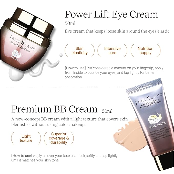 Jantblanc Snail -Mucus Skin Care Set (Skin Care 6 Set)