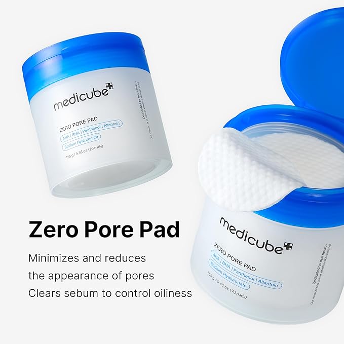 Medicube All-in-One Duo for Pore and Skin Texture Care: Zero Pore Pads 2.0 and Zero Pore Blackhead Mud Facial Mask