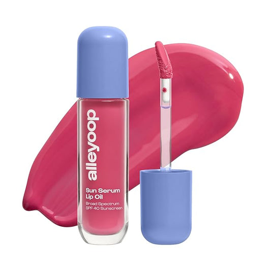 ALLEYOOP Sun Serum Lip Oil SPF 40 – Tinted Lip Oil with SPF, Hydrating Tinted Lip-Moisturizer for Women, Lips Sunscreen for Cracked Lips, Smooths & Soothes, Vegan, Travel-Friendly, Whirlwind