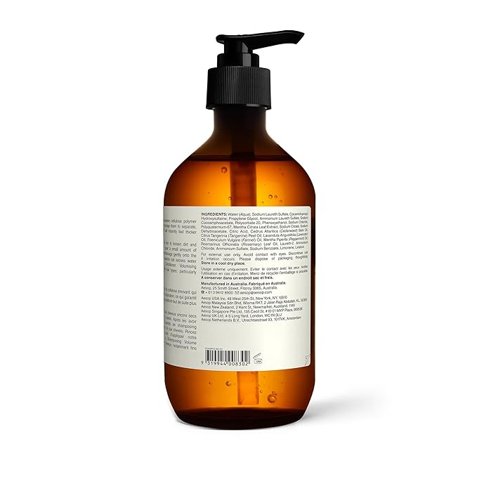 Aesop Volumizing Shampoo | Lifting Formulation for Volume and Body for Thin or Fine Hair | Botanical Oils to Soften Hair and Add Shine | 16.9oz / 500mL