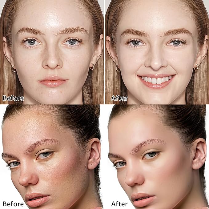 Air Cushion CC Cream Mushroom Head Foundation - Moisturizing BB Creams Foundation, Long-Lasting Waterproof Matte Concealer for Even Skin Tone (Natural, 1 PCS)