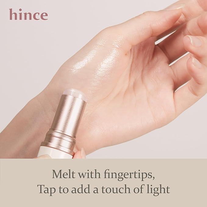 hince True Dimension Radiance Balm 10g - Natural Shimmer Glow Face Highlighter Stick Glow Balm Korean Blush Transparent Color Skin Tone Slim Fitting Texture, Multi Makeup Stick (1, CLEAR, TP001)