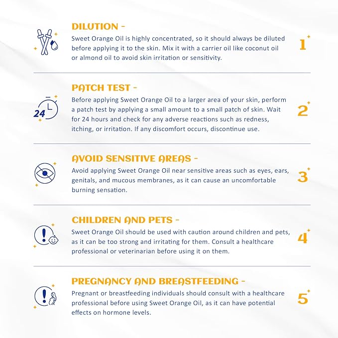 HIQILI Sweet Orange Essential Oil,100% Pure Natural for Diffuser, Aromatherapy-10ml