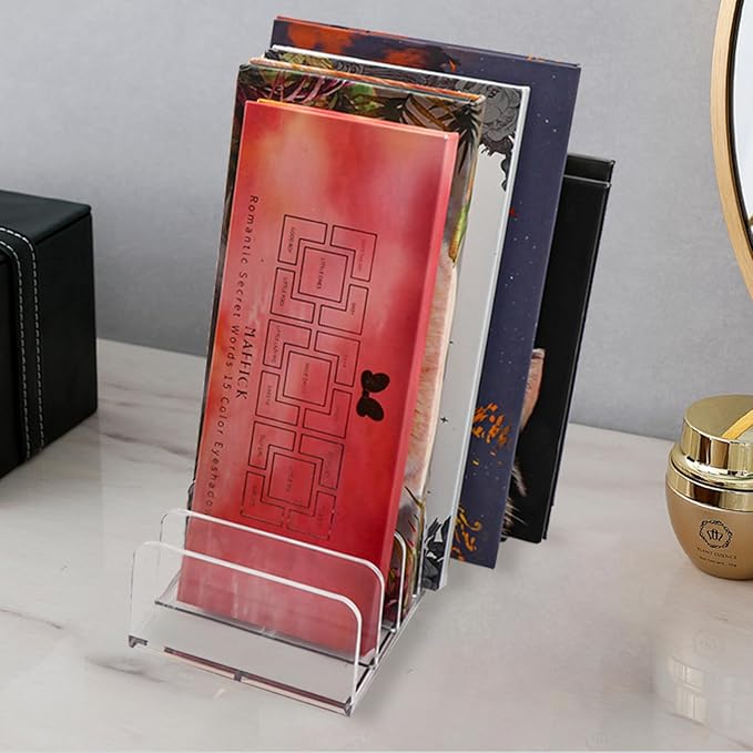 2 Pack Makeup Organizer, Compact Makeup Palette Organize, for Bathroom Countertops, Vanities, Cabinets, Sleek Modern Cosmetics Storage Solution for - Eyeshadow Palettes, Contour Kits, Blush