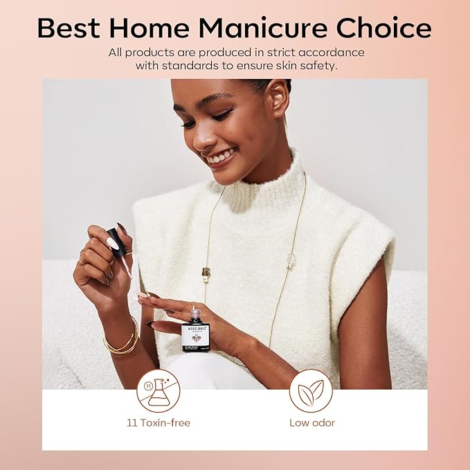 modelones Chameleon Gel Nail Polish Set, 6 Colors Fall Gel Polish Kit Nude Brown Glitter Shimmer Soak Off LED Nail Lamp Gel Nail Kit Home Gift DIY Salon For Women Girl