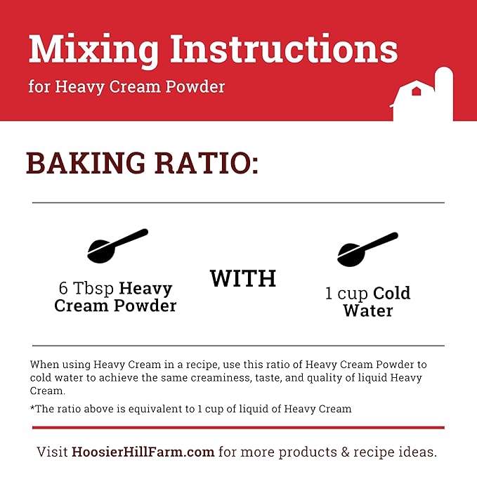 Hoosier Hill Farm Heavy Cream Powder, 2LB (Pack of 1)