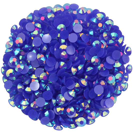 720 Pcs SS30 6mm Flatback Rhinestones for Nails Art Crafts Glitter Round Shine Gems AB Crystals DIY Clothes Shoes （Sapphire AB）