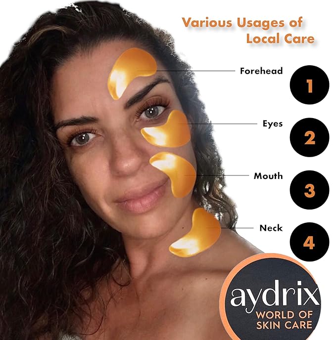 24K Gold Under Eye Mask Treatment - Corrects Puffy Eyes, Dark Circles - Reduces Wrinkles, Fine Lines and Hydrates Your Skin - 15 Golden Eye Mask Pairs