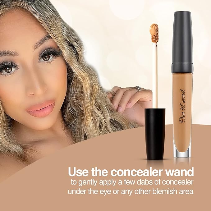 Frankie Rose Cosmetics Our Lil’ Secret Concealer – Sweat-Proof & Matte Under Eye Concealer, Long Lasting Concealer Full Coverage For Fine Lines, Dark Circles & Hide Imperfections - Java