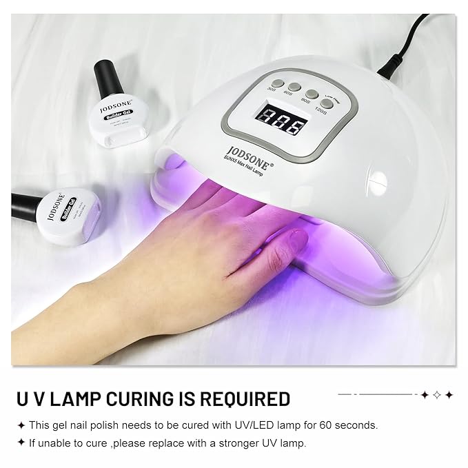 JODSONE 2Pcs 10ml Builder Gel Set, Clear Gel Nail Strengthener for Thickening, Nail Extension, Apex Building, Repairing Broken Nails, Long Lasting DIY Nail Art Gift for Women