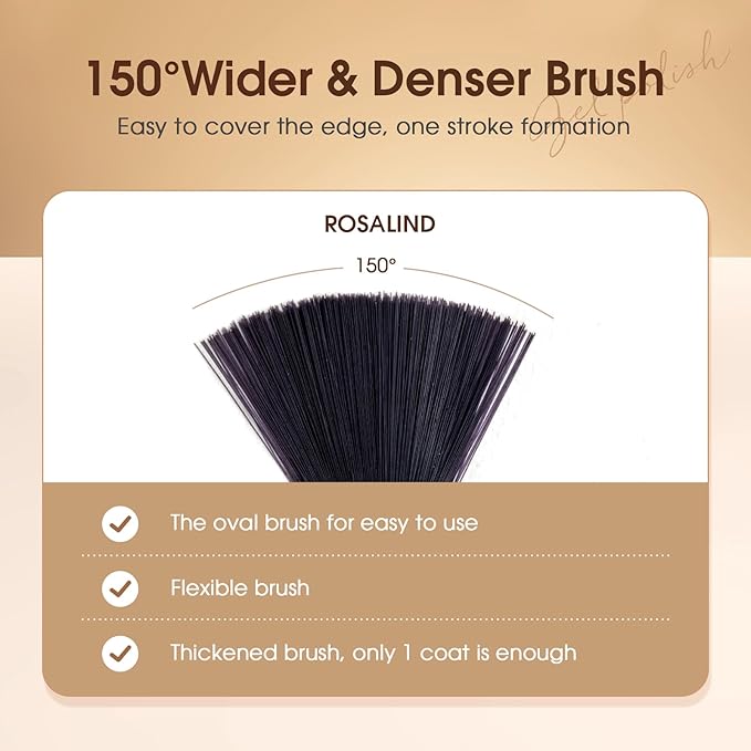 ROSALIND 8 PCS Dehydrator Nail Primer and Top & Base Coats Kit, Nail Strengthening System Superior Protein Bonding, Fast Air Dry for Acrylic Powders Nail Gel Polish