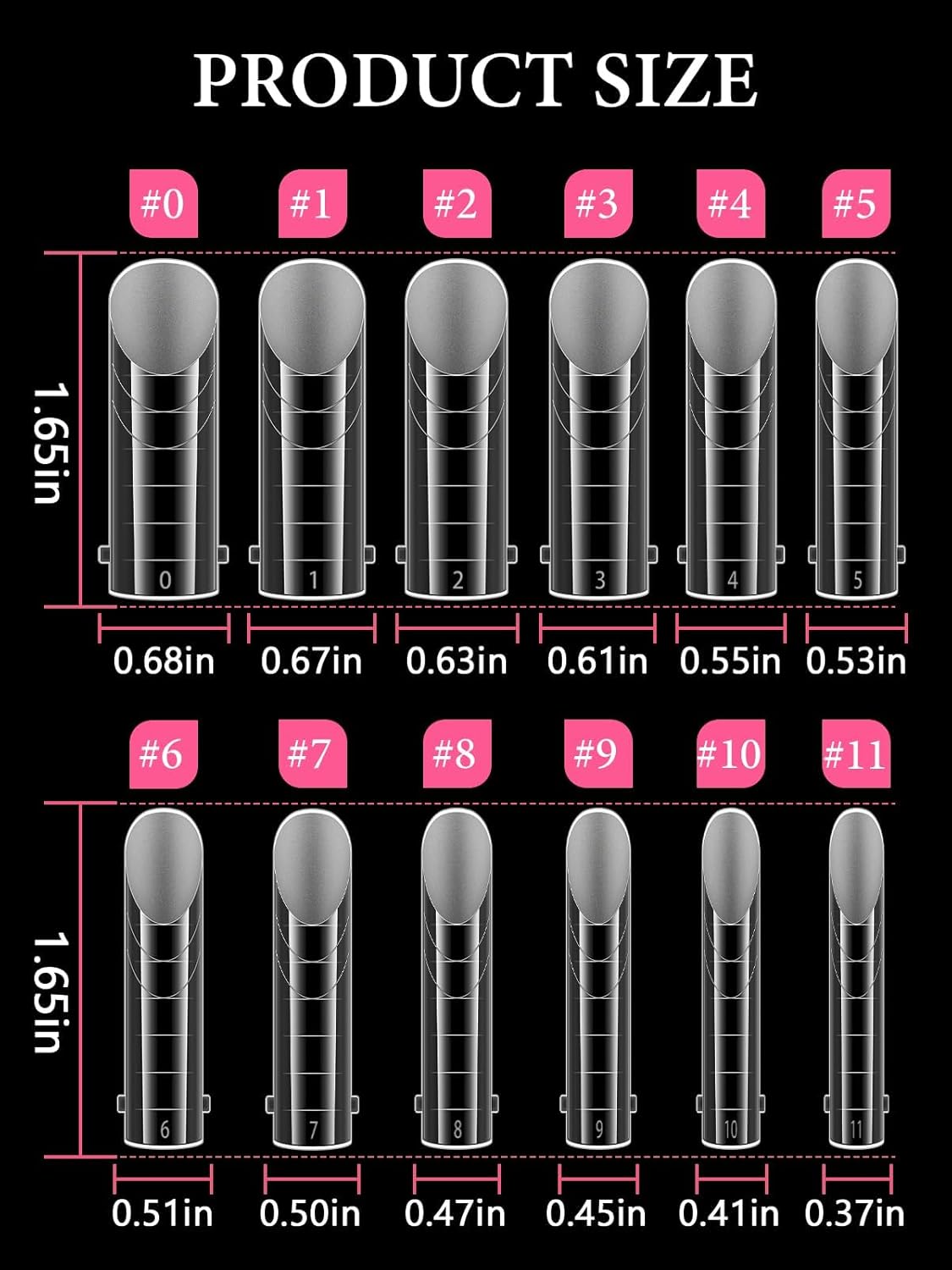 EBANKU Poly Gel Toenail Kit, Toe Dual Nail Forms Reusable Poly Gel Nail Kit for Toe Nail Extension Gel Press on Toe Nail Tips Poly Gel Toenail Forms for Women Pedicure Tools, 120PCS, 120 Sizes