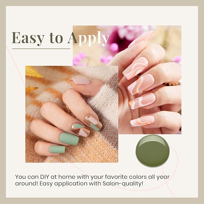 beetles Gel Polish Set 6 Colors Glitter Nude Coral Green Light Blue Gel Nail Polish Kit Soak off Uv Nail Salon Southern Belle