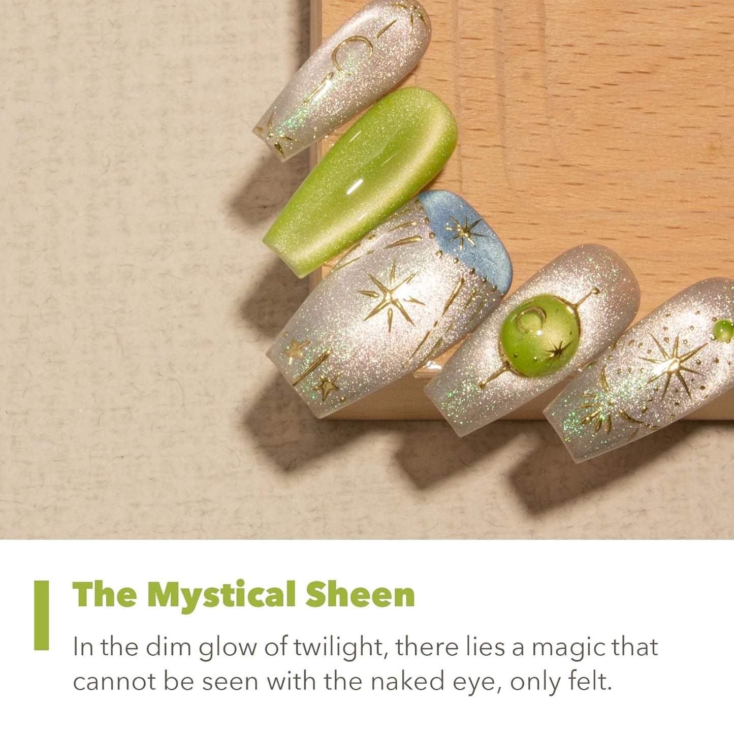 High-Density Cat Eye Gel Nail Polish with Magnet Stick, 15ml Dopamine Color Palette, Magnetic Effect Gel for DIY Manicure, Multiple Color Options - Emerald Gleam