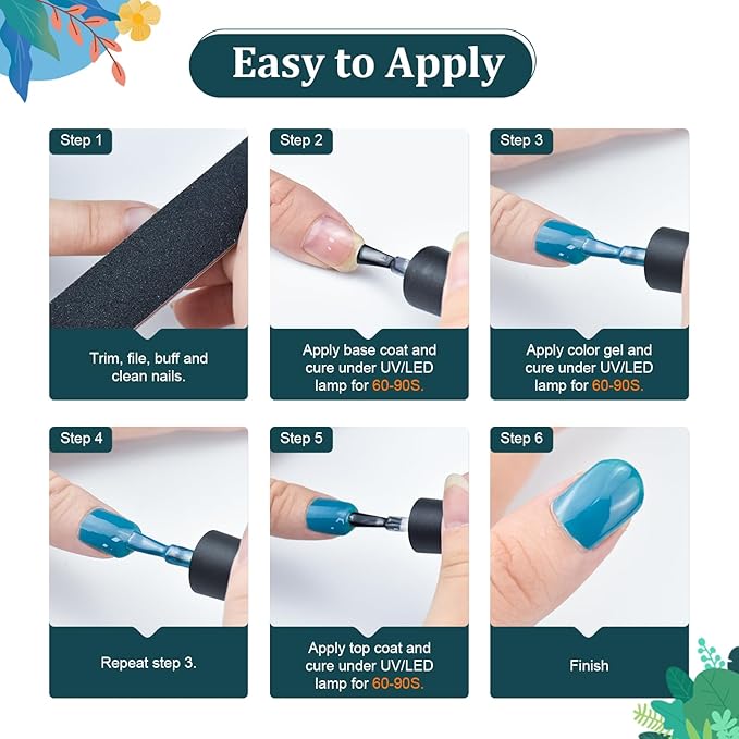 JODSONE 32 Colors Nail Polish Set With U V Light Manicure Nail Tools Nail Art Manicure Salon DIY at Home