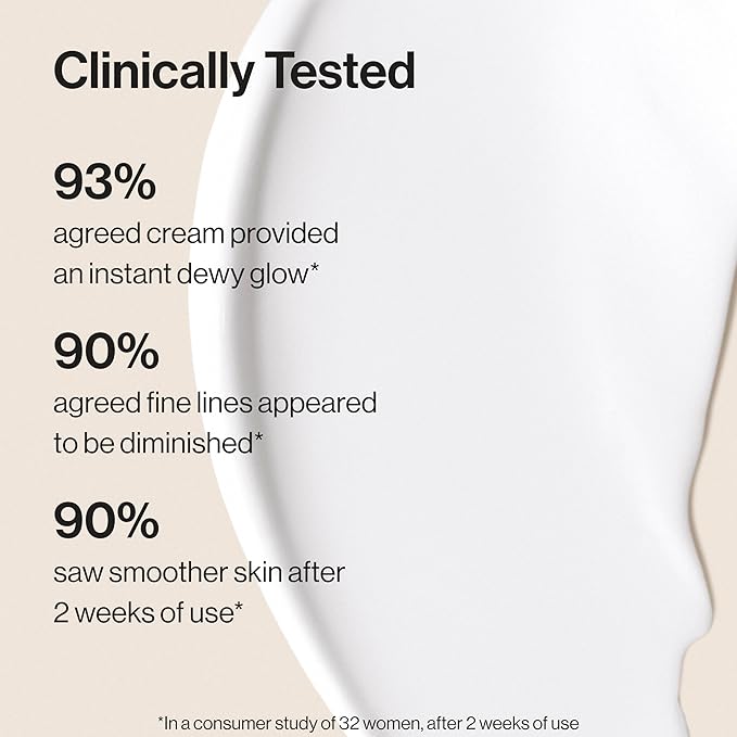 Honest Beauty Hydrogel Cream with Hyaluronic Acid | Lightweight, Moisturizing Water Cream | Gentle for Sensitive Skin, Fragrance Free, Vegan | 1.7 fl oz