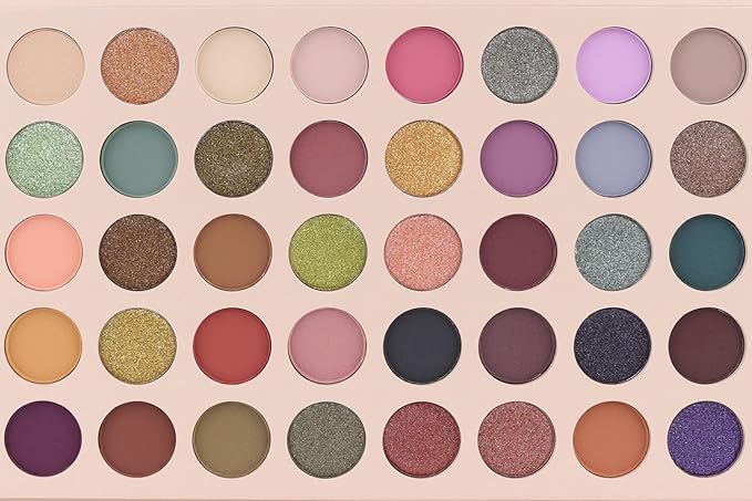 40 Girds Matte Shimmer Colorful Eyeshadow Palette for Teen Girl's Eye Makeup,High Pigmented Eye Shadow Primers Powder Palet de sombras de ojos