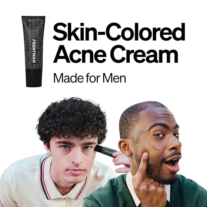 FRONTMAN Fade, Men's Acne Concealer With Salicylic Acid | Blemishes & Dark Circles | Natural Coverage, Non-Greasy Formula, Fragrance-Free | Great for All Skin Types | Men’s Concealer M1 Medium Shade
