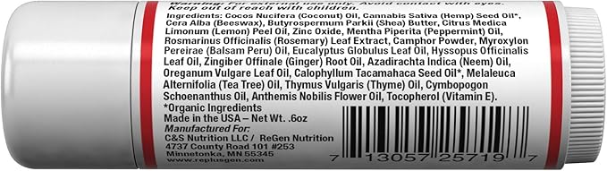 H Stop Lip Balm with Shea Butter, Peppermint Oil, Tea Tree, Lemon Balm, Zinc, Coconut and More for Clear and Healthy Skin Care, Discreet Blister Support Moisturizer, 0.5 oz