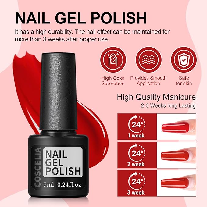 53PCS Gel Nail Polish Kit with U V light and Drill Starter Kit, 35 Colors Gel Polish Set 5pcs Top Base Coat Spring Summer Neutral Colors Professional Nail Lamp Gel Manicure Kit Gifts for Women