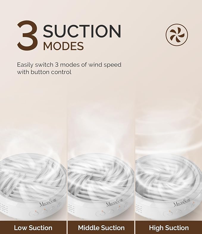 MelodySusie Cordless Nail Dust Collector,Compact Vacuum Fan Rechargeable Dust Collector with Reusable Filter,SProR Powerful Dust Suction Machine for Acrylic Gel Polish Manicure Pedicure at Salon&Home