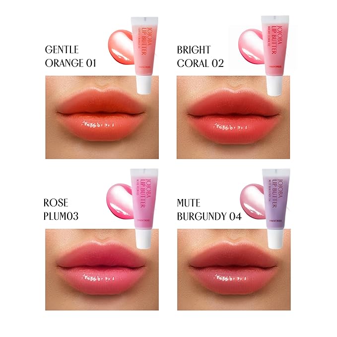 Jojoba Lip Butter (Bright Coral 02)