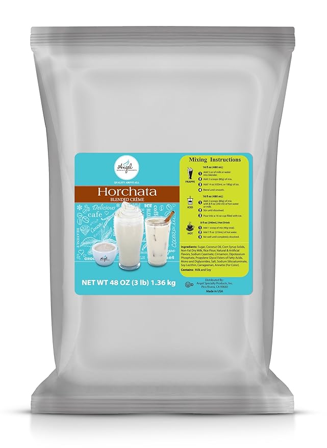 Horchata Blended Crème Mix by Angel Specialty Products [3 LB]