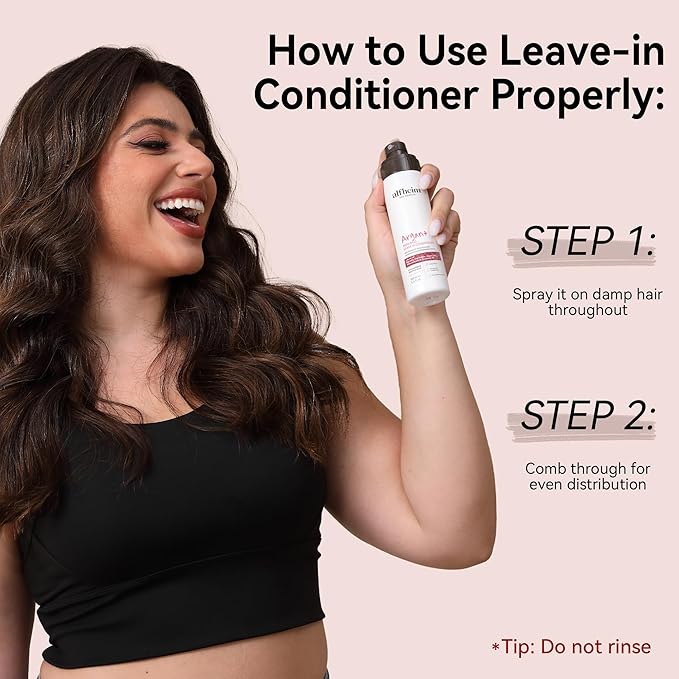 ALFHEIM Argan+ Repairing Leave-In Conditioner | Lightweight Hair Detangler & Anti-Frizz Spray | Moisturizing & Nourishing with Argan Oil, Keratin, Niacinamide | For Dry, Damaged, Frizzy Hair | 5.4 oz