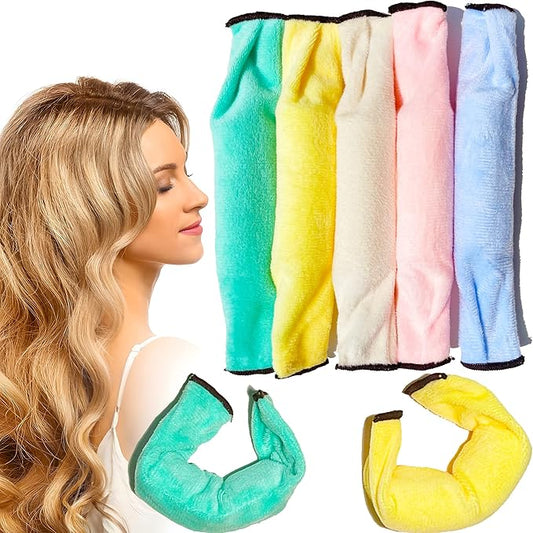 Aimin Hair Heatless Curlers, Soft Foam Hair Curlers To Sleep Tn, Satin No Heat Hair Curlers For Long Hair, Sponge Overnight Heatless Curls Hair Rollers (30 pcs, candy color) … …