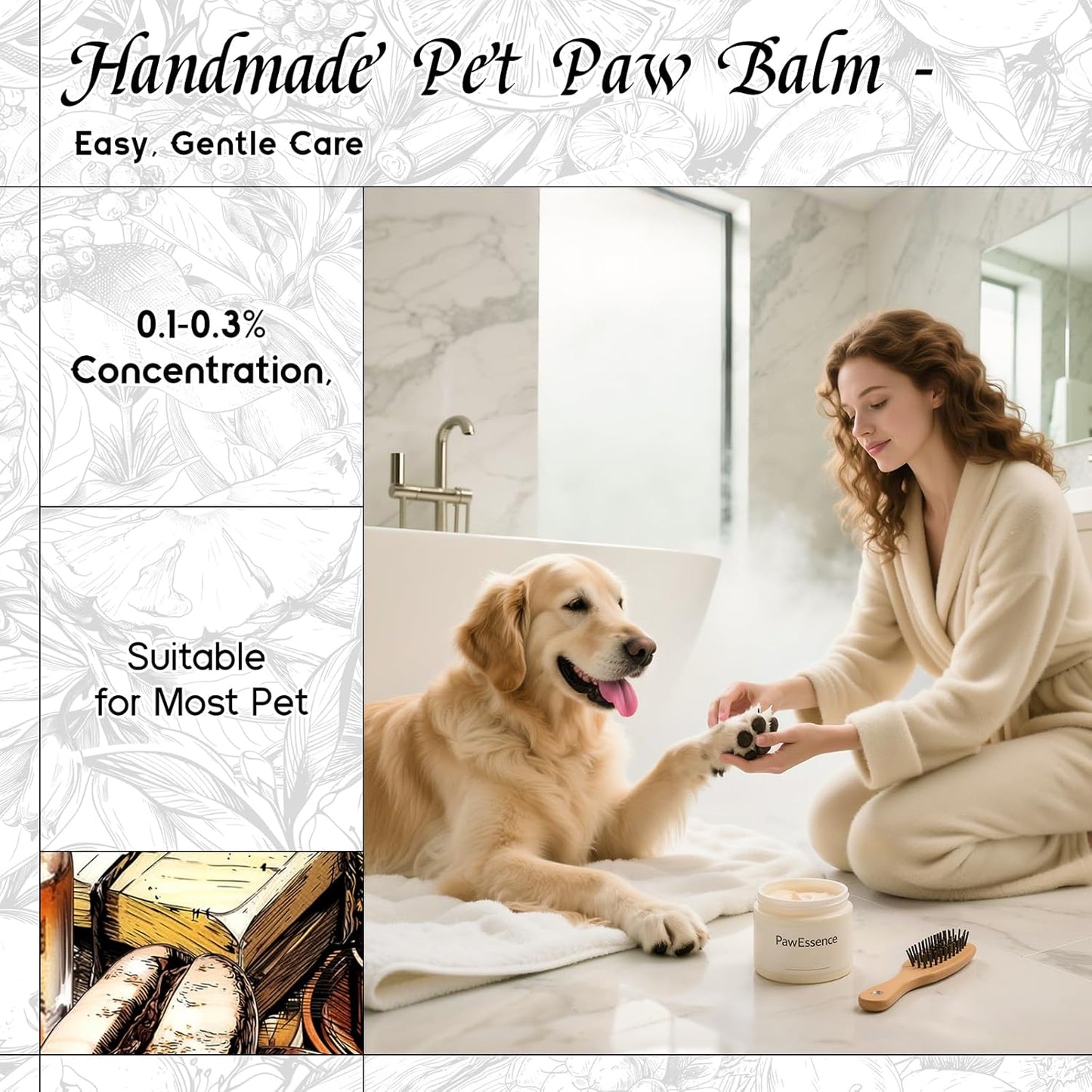 HIQILI Grain & Blossom Fragrance Oil for Diffuser, Candle, Solid Perfume Making, Fresh Floral Scents, Body & Skin Care - 1 Fl Oz